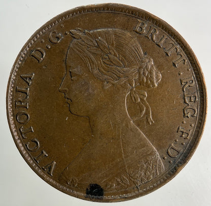 1861 Victoria Half - Penny Coin | Very High Grade