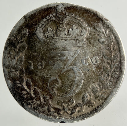 1900 Victoria Threepence Silver Coin | Fair Grade