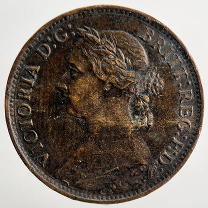 1884 Victoria Farthing Coin | Very High Grade