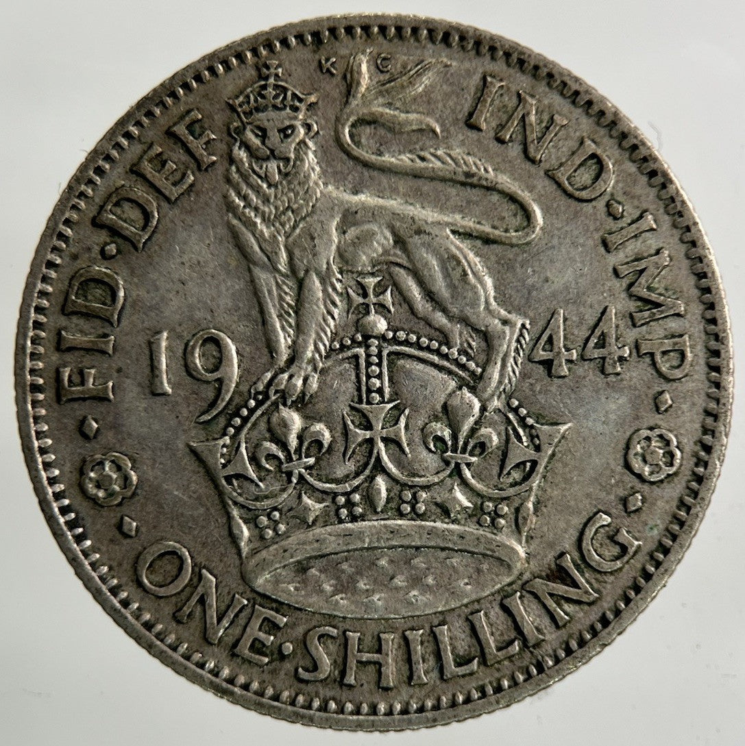 1944 George VI Shilling Silver Coin | Fine Collectable Grade