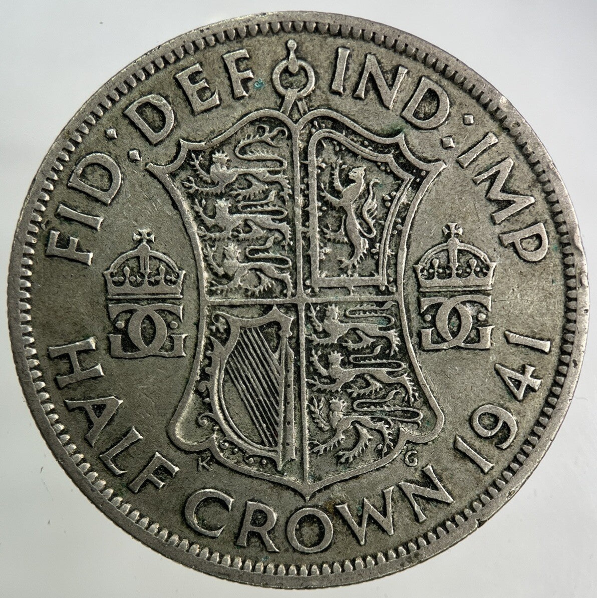 1941 George VI Half - Crown Silver Coin | Fine Collectable Grade