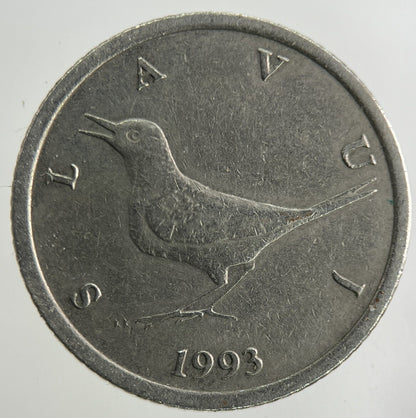 1993 Croatia 1 Kuna Coin | Fine Collectable Grade