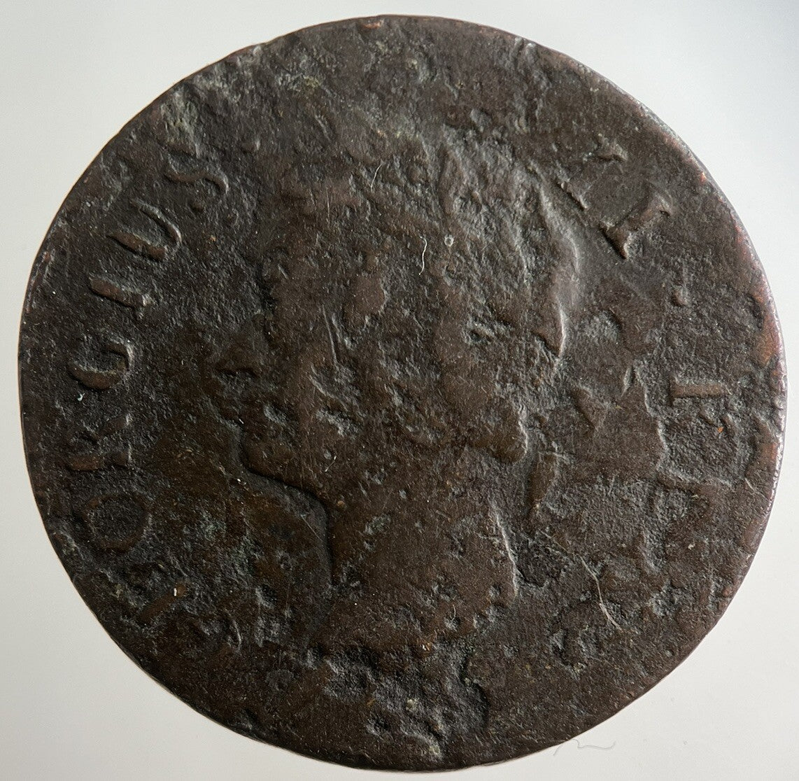 1744 Irish Half - Penny Coin | Fine Collectable Grade