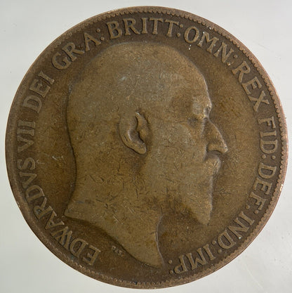 1908 Edward VII One Penny Coin | Collectable Grade