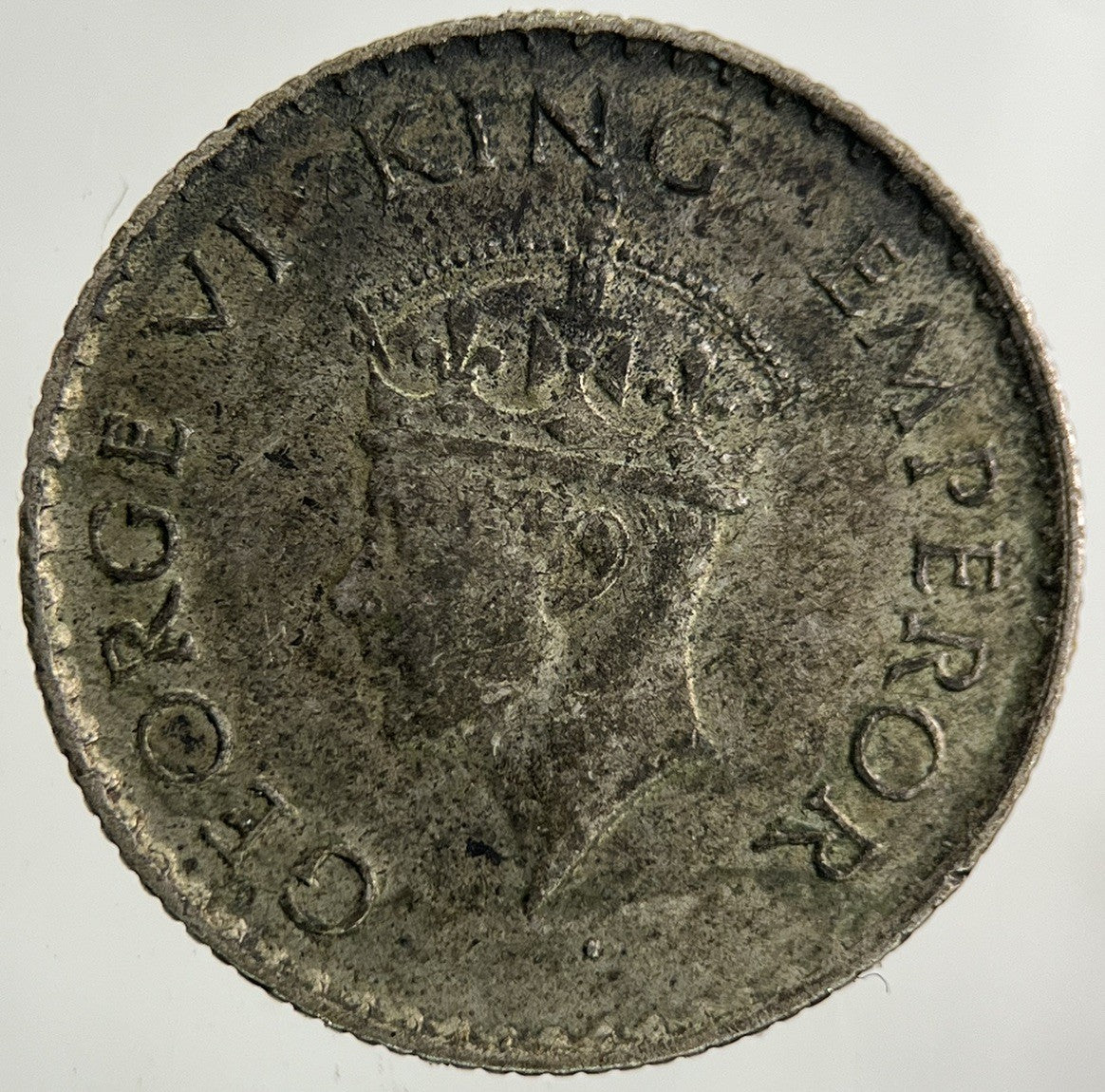 1940 India Quarter 1/4 Rupee Silver Coin | Fine Collectable Grade