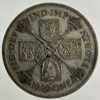1929 George V Florin Silver Coin | Collectable Grade