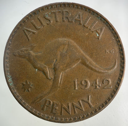 1942 Australia One Penny Coin | Fine Collectable Grade