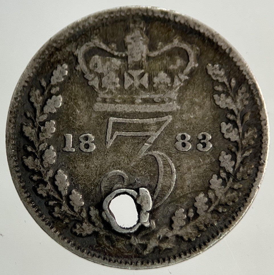 1883 Victoria Threepence Silver Coin | Fine Collectable Grade