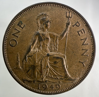 1949 George VI One Penny Coin | Very High Grade