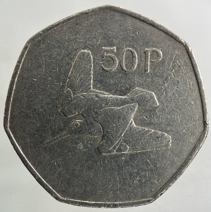1977 Irish Ireland 50p Fifty Pence Coin | Collectable Grade