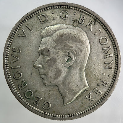 1939 George VI Half - Crown Silver Coin | Fine Collectable Grade