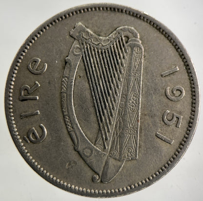 1951 Irish Ireland Florin Coin | Fine Collectable Grade