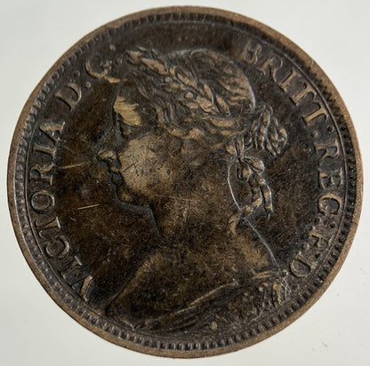 1890 Victoria Farthing Coin | Fine Collectable Grade