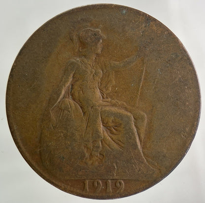 1919 George V One Penny Coin | Collectable Grade