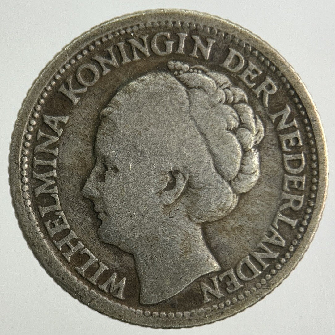 1944 Netherlands 1/4 Gulden Silver Coin | Fine Collectable Grade
