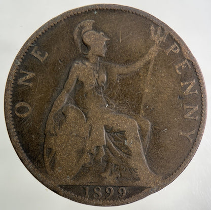 1899 Victoria One Penny Coin | Collectable Grade