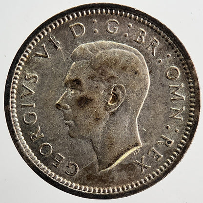 1941 George VI Threepence Silver Coin | Fine Collectable Grade | a6384