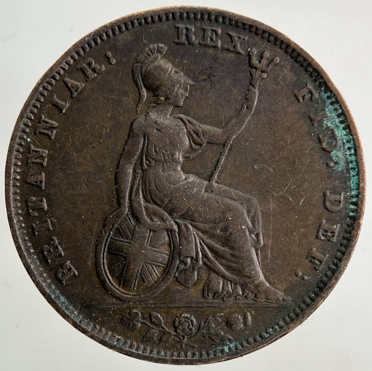 1828 George IV Farthing Coin | Fine Collectable Grade