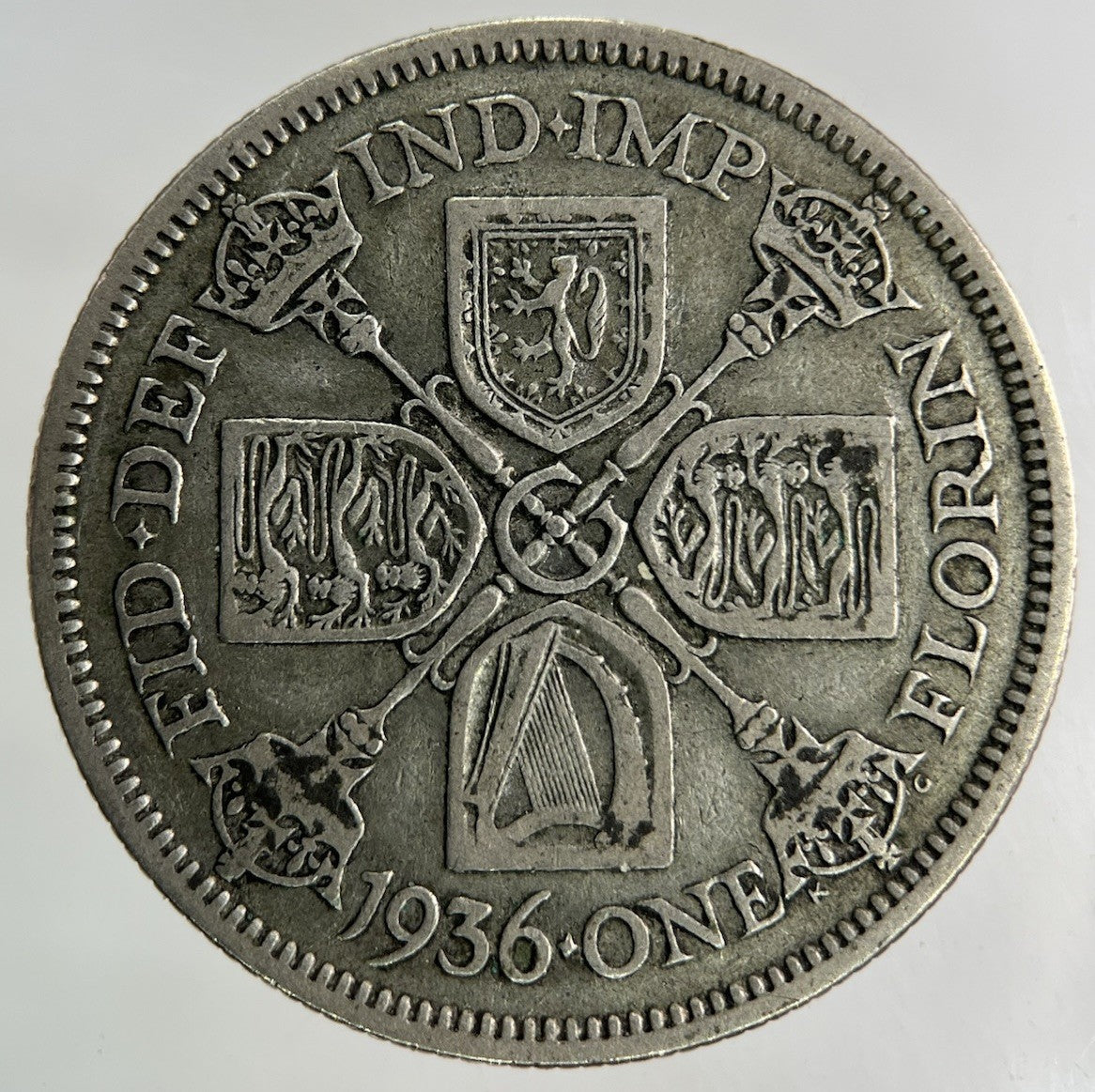 1936 George V Florin Silver Coin | Fine Collectable Grade