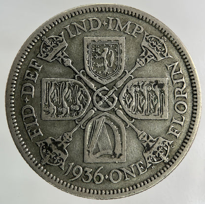 1936 George V Florin Silver Coin | Fine Collectable Grade