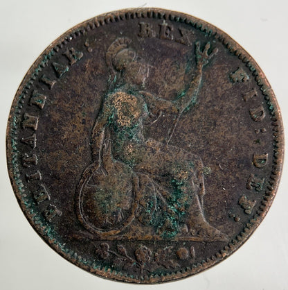 1837 William IV Farthing Coin | Collectable Grade