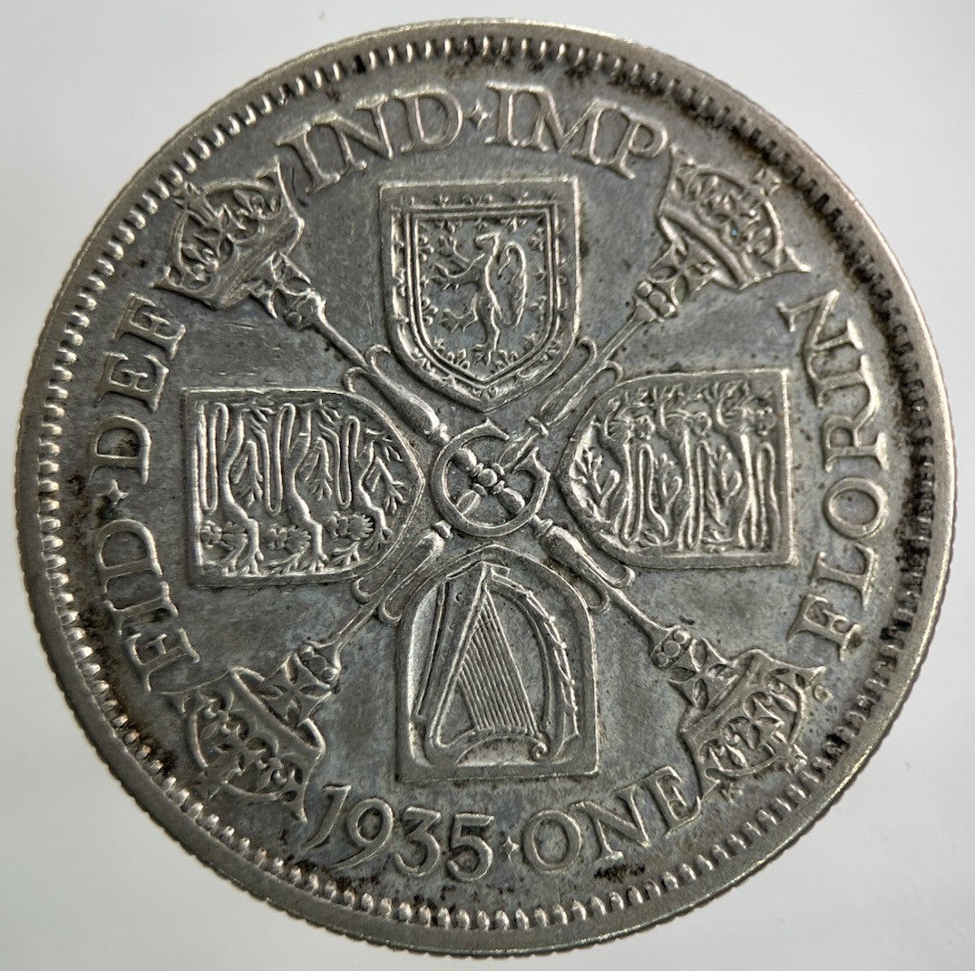 1935 George V Florin Silver Coin | Fine Collectable Grade