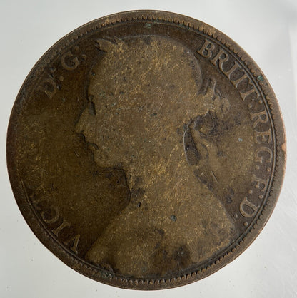 1889 Victoria One Penny Coin | Collectable Grade