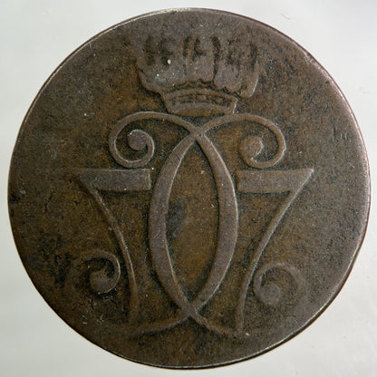 1771 Denmark 1 Skilling Coin | Collectable Grade
