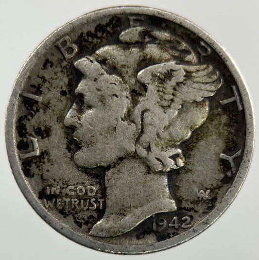 1942 US USA Mercury Dime Silver Coin | Collectable Grade