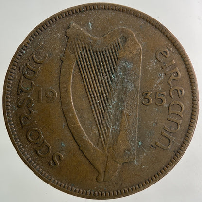 1935 Irish One Penny Coin | Collectable Grade