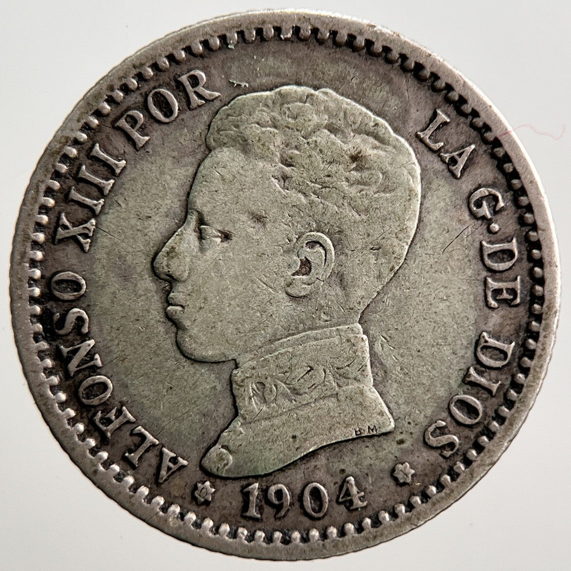 1904 Spain 50 Centimos Cents Coin | Fine Collectable Grade