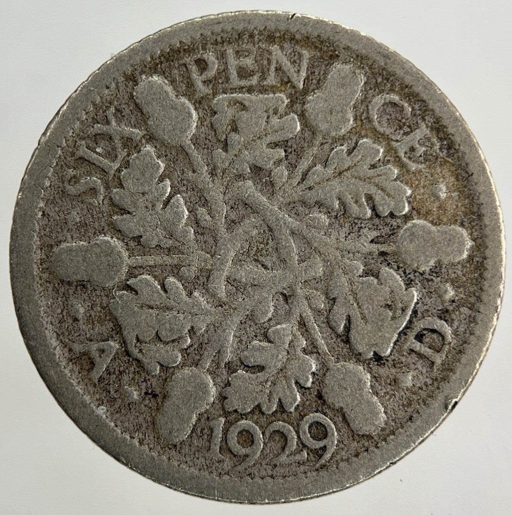 1929 George V Sixpence Silver Coin | Collectable Grade