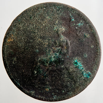1806 George 3rd III Half - Penny British Coin | Worn Grade | a2360
