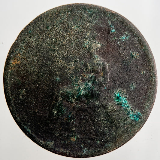 1806 George 3rd III Half - Penny British Coin | Worn Grade | a2360