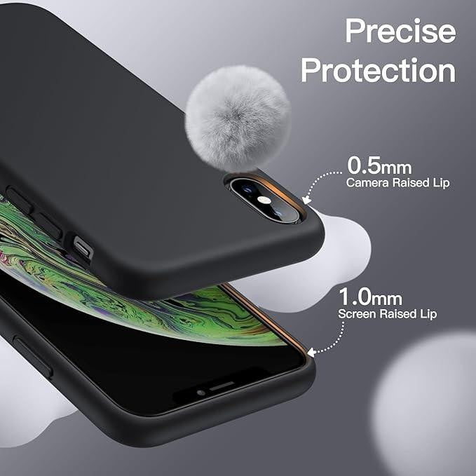 iPhone XR Black Bumper Silicone Shockproof Protective Case