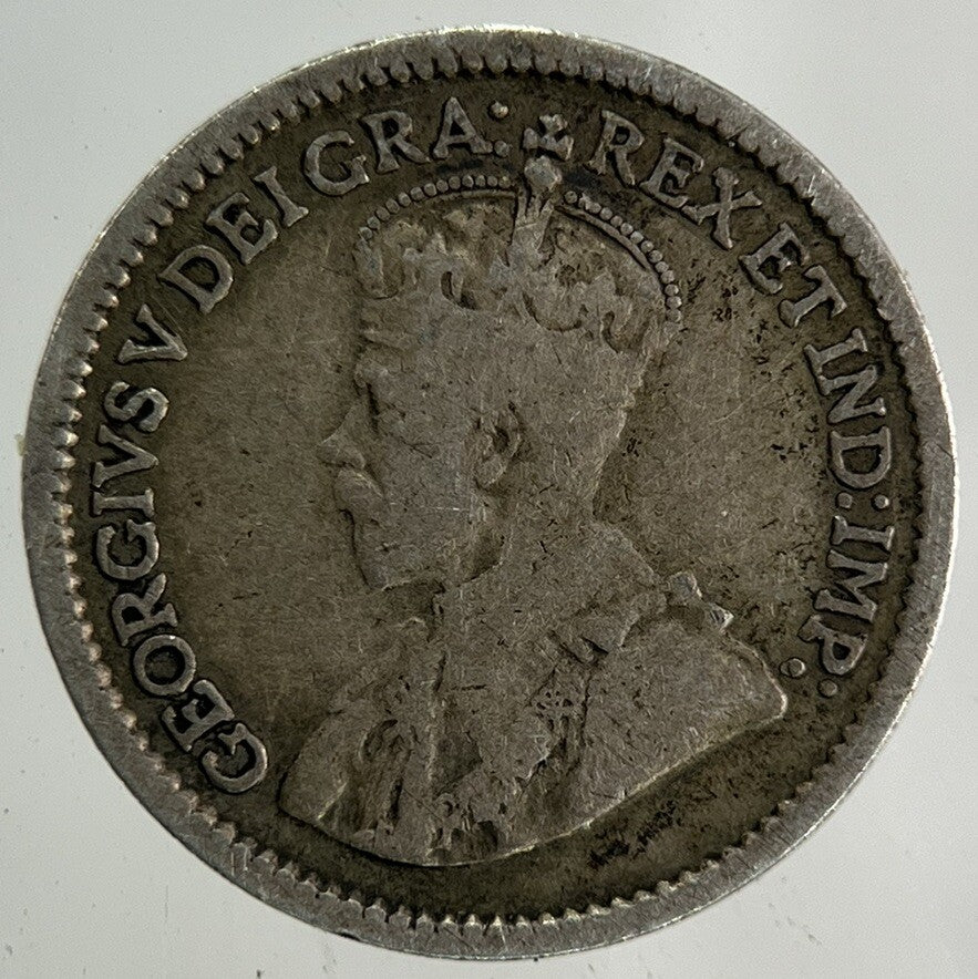 1914 Canada 5 Cents Silver Coin | Fine Collectable Grade