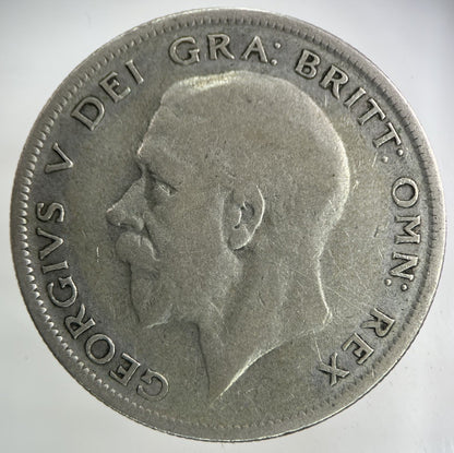 1929 George V Half - Crown Silver Coin | Fine Collectable Grade