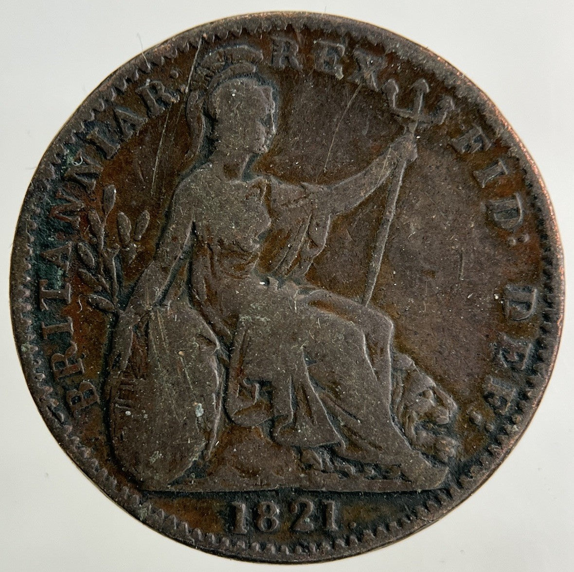 1821 George IV Farthing Coin | Collectable Grade