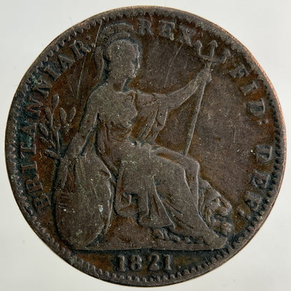 1821 George IV Farthing Coin | Collectable Grade