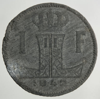 1942 Belgium 1 Franc Coin | Collectable Grade