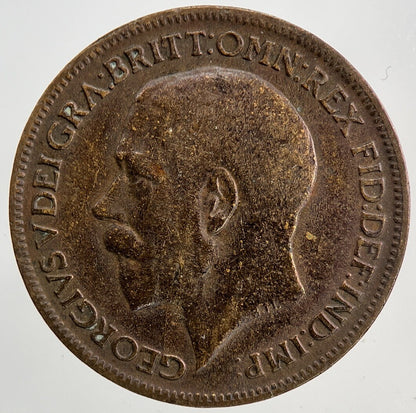 1915 George V Farthing Coin | Fine Collectable Grade