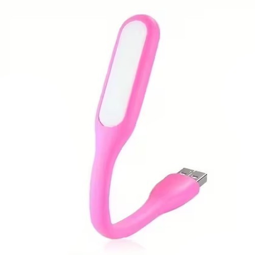 Pink Travel USB LED Bending Torch Flash - Light Night Reading Light UK Stock