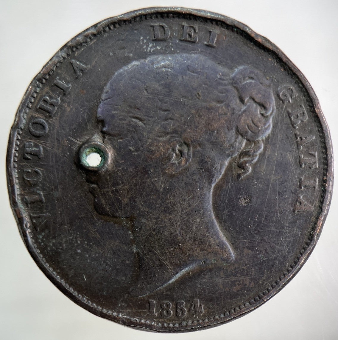 1854 Victoria One Penny Coin | Collectable Grade