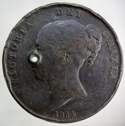 1854 Victoria One Penny Coin | Collectable Grade