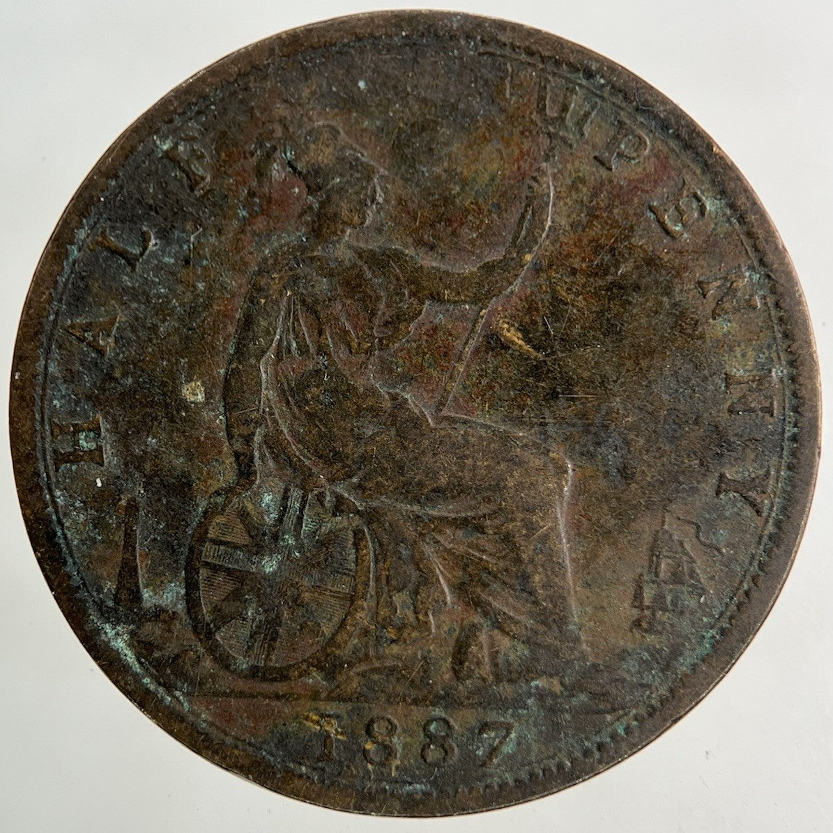 1887 Victoria Half - Penny Coin | Fine Collectable Grade