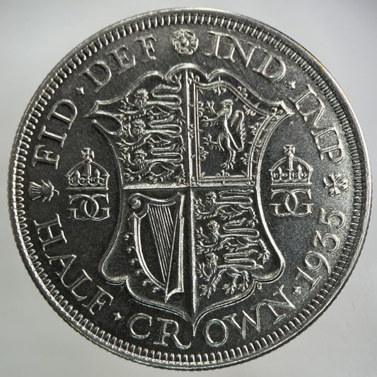 1935 George V Half - Crown Silver Coin | Very High Grade