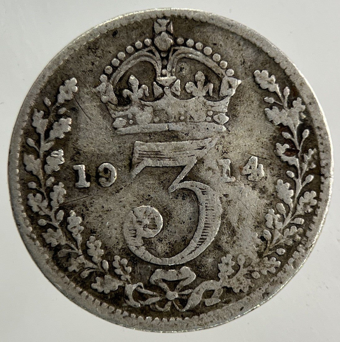 1914 George V Threepence Silver Coin | Collectable Grade