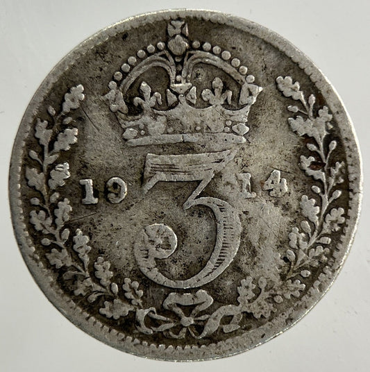 1914 George V Threepence Silver Coin | Collectable Grade