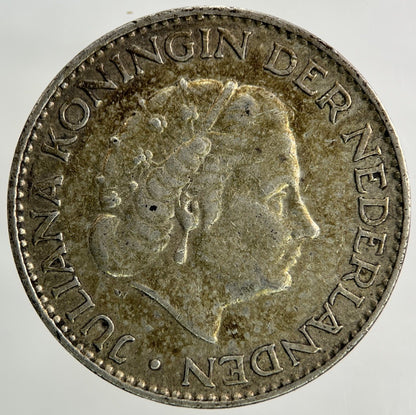 1958 Netherlands 1 Gulden Silver Coin | Fine Collectable Grade