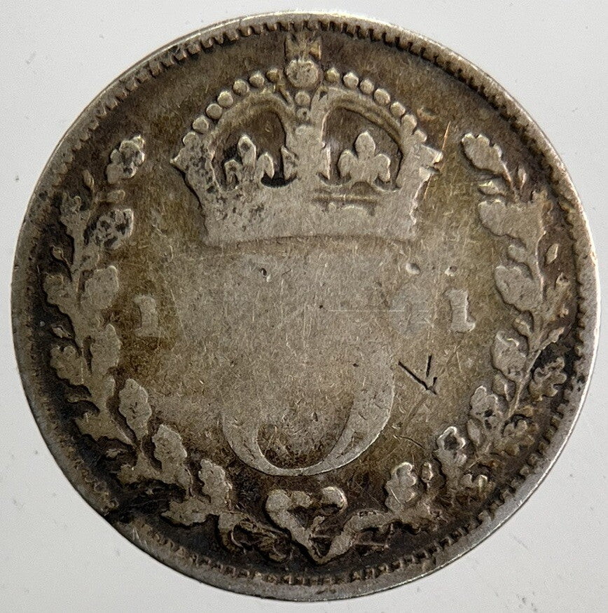1901 Victoria Threepence Silver Coin | Collectable Grade | a5336
